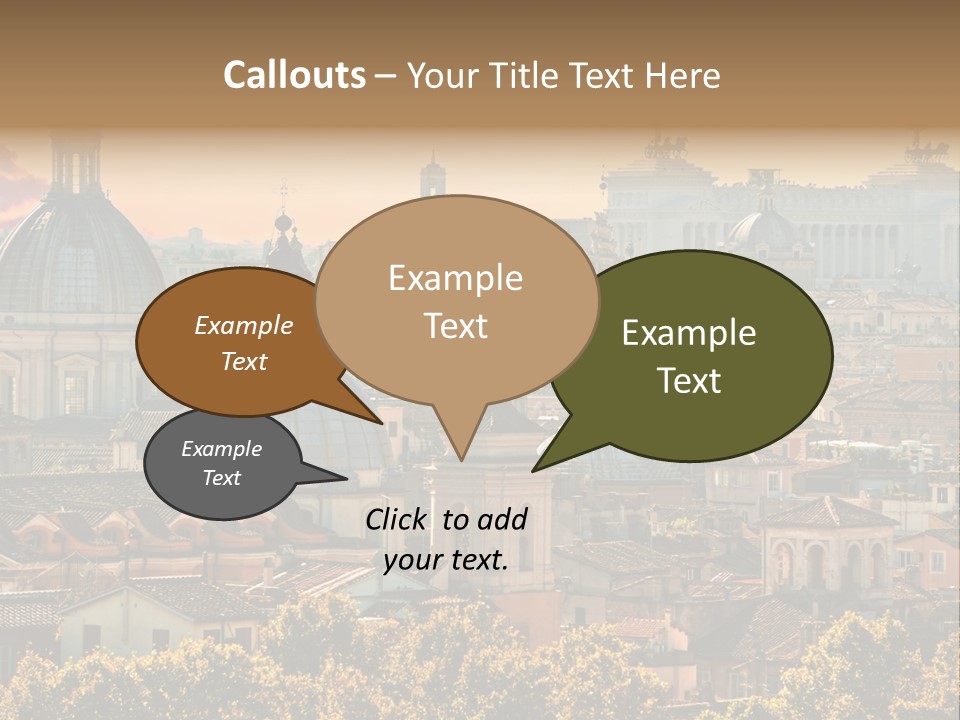 Colosseo Obelisk Dome PowerPoint Template