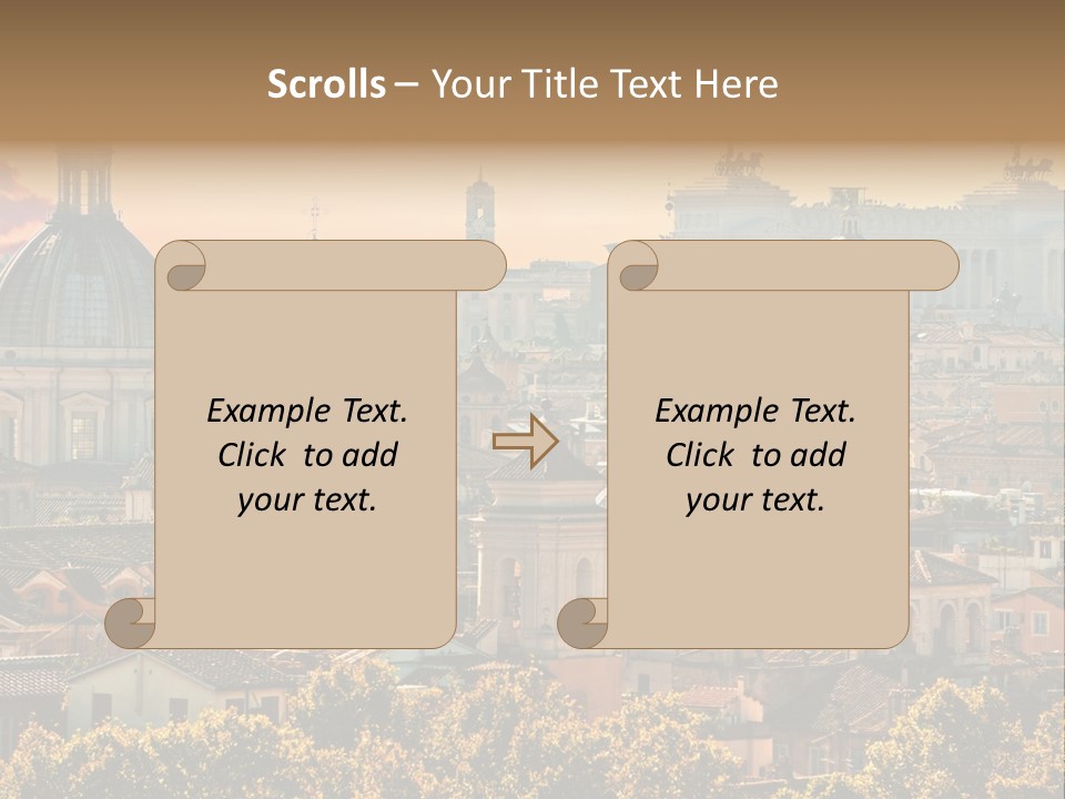 Colosseo Obelisk Dome PowerPoint Template