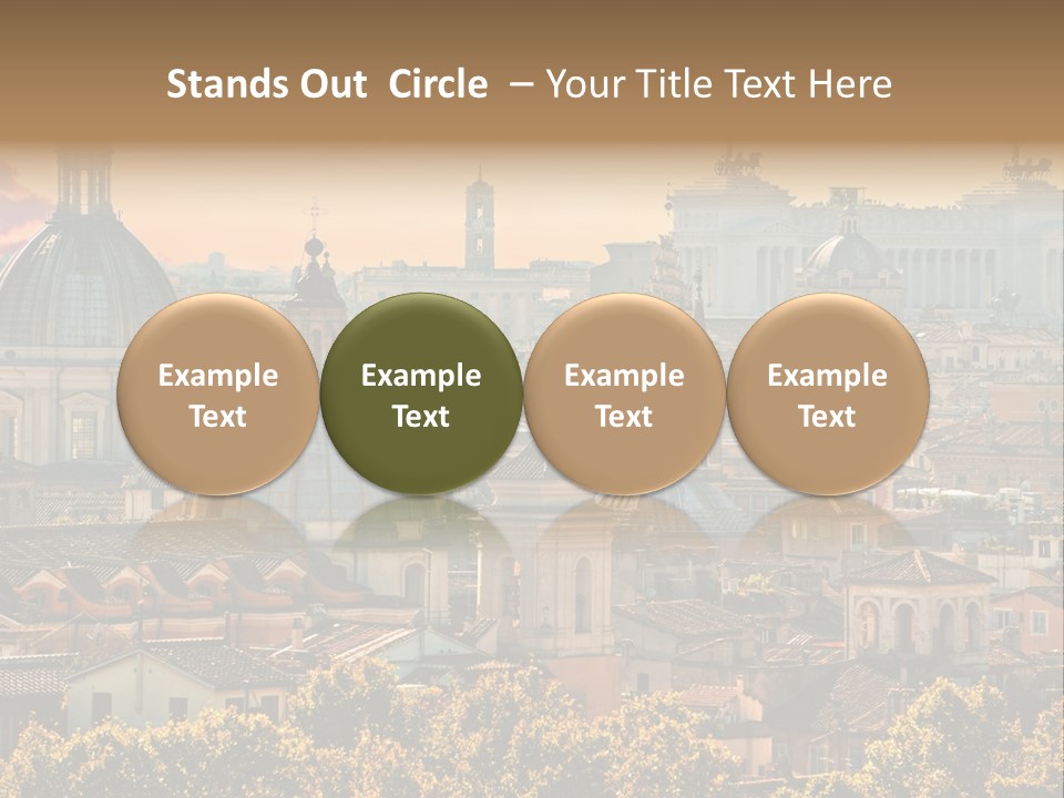 Colosseo Obelisk Dome PowerPoint Template