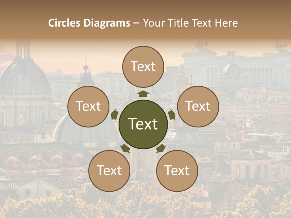 Colosseo Obelisk Dome PowerPoint Template