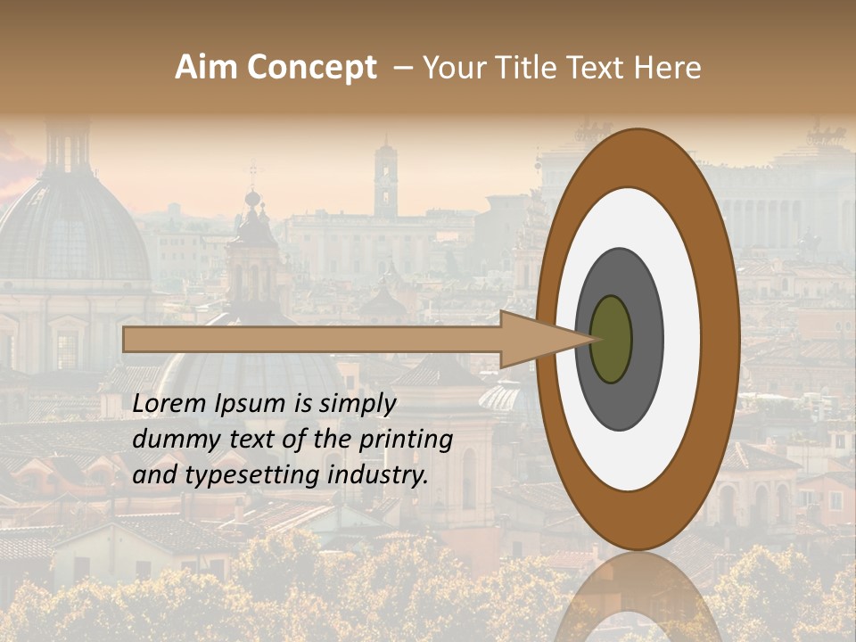 Colosseo Obelisk Dome PowerPoint Template