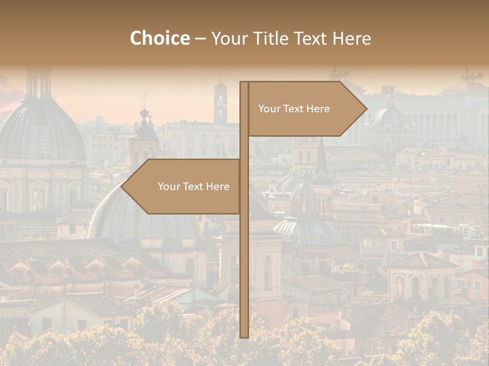 Colosseo Obelisk Dome PowerPoint Template