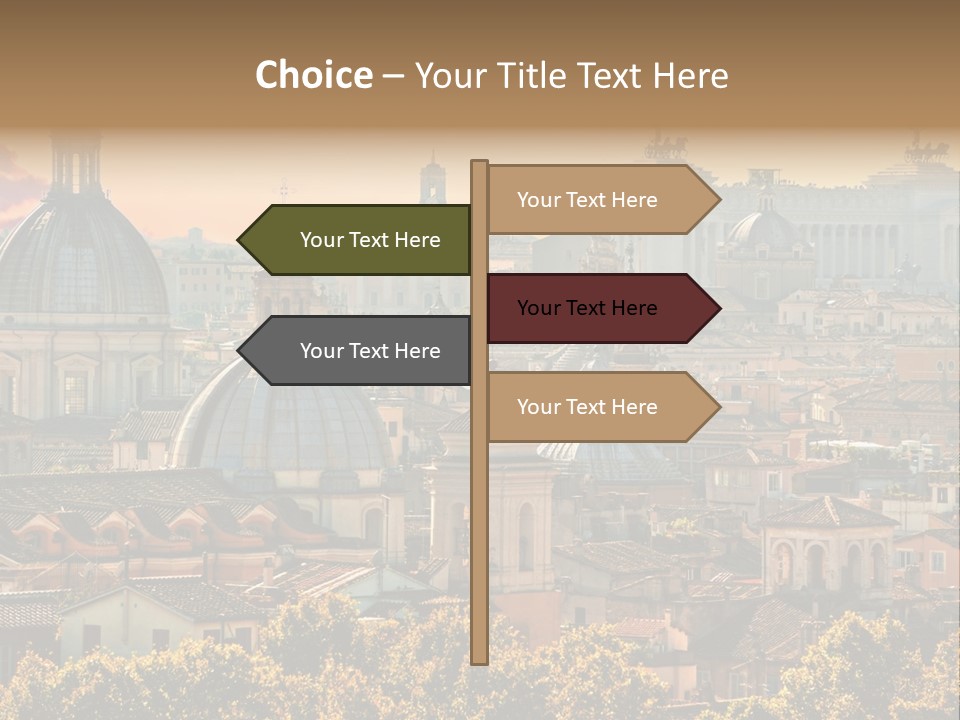 Colosseo Obelisk Dome PowerPoint Template
