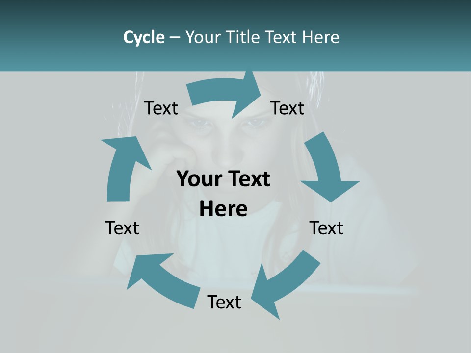 Sad Loneliness Looking PowerPoint Template