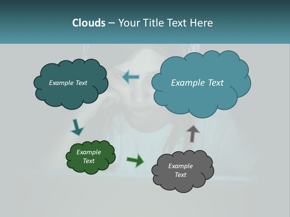 Sad Loneliness Looking PowerPoint Template