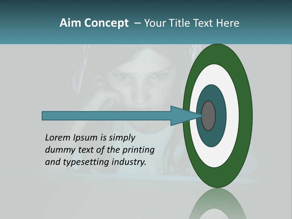 Sad Loneliness Looking PowerPoint Template