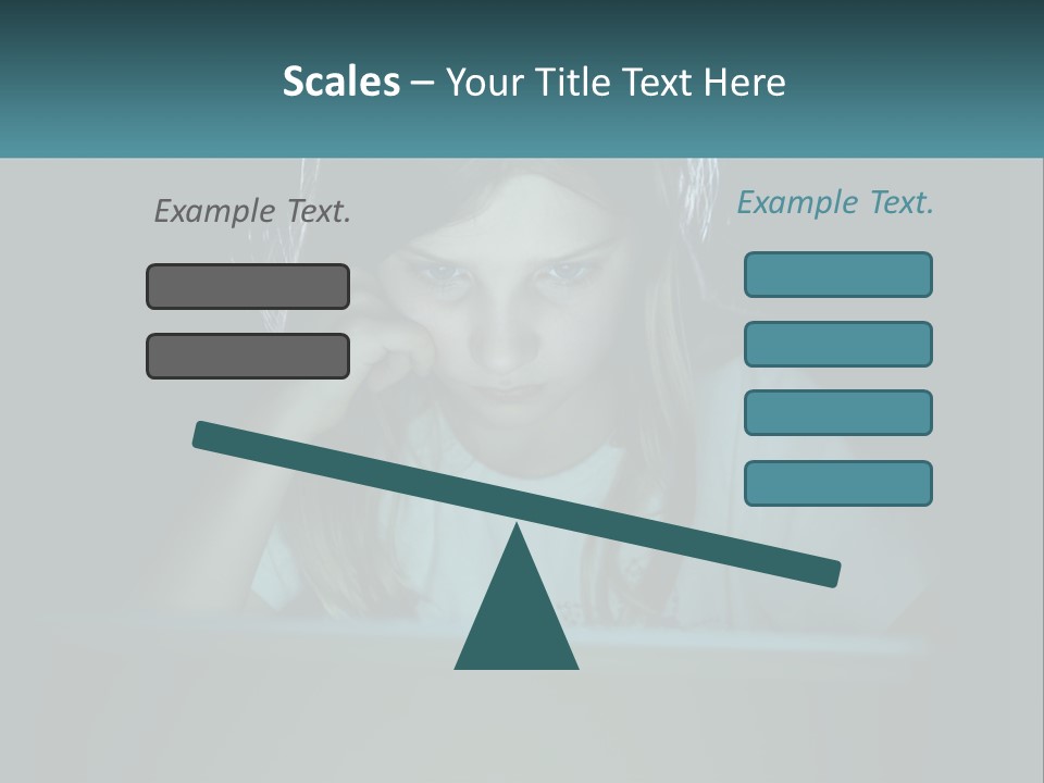 Sad Loneliness Looking PowerPoint Template