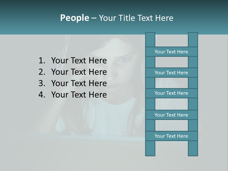 Sad Loneliness Looking PowerPoint Template