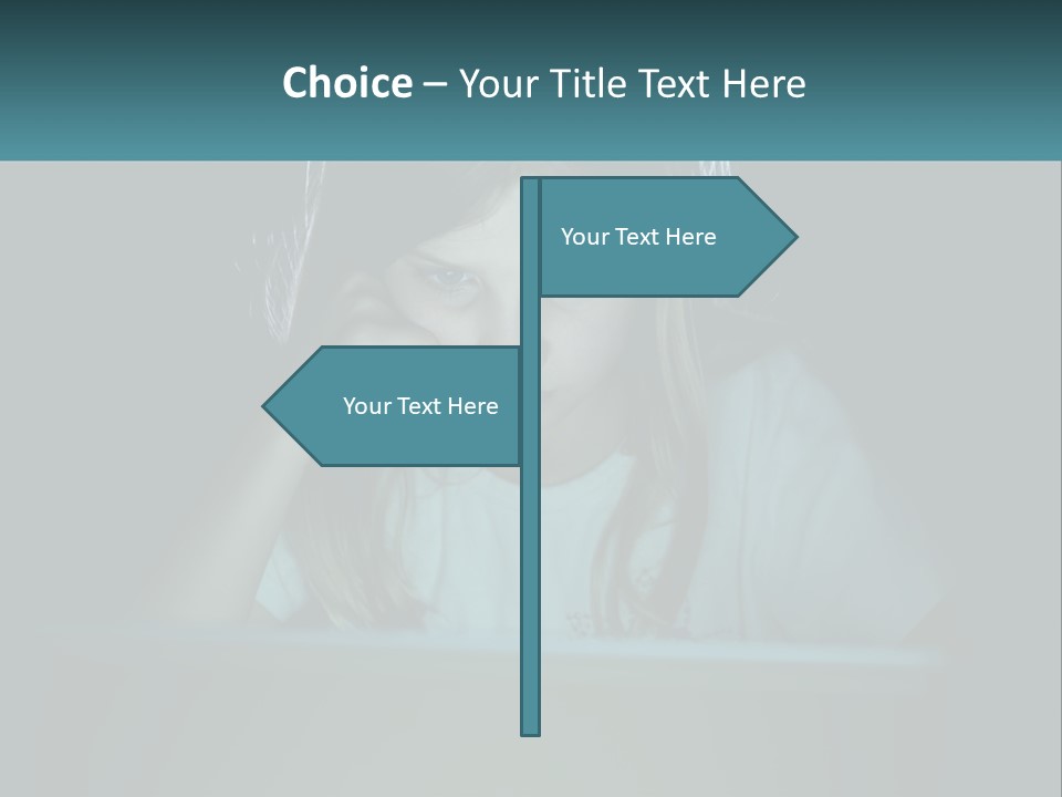 Sad Loneliness Looking PowerPoint Template