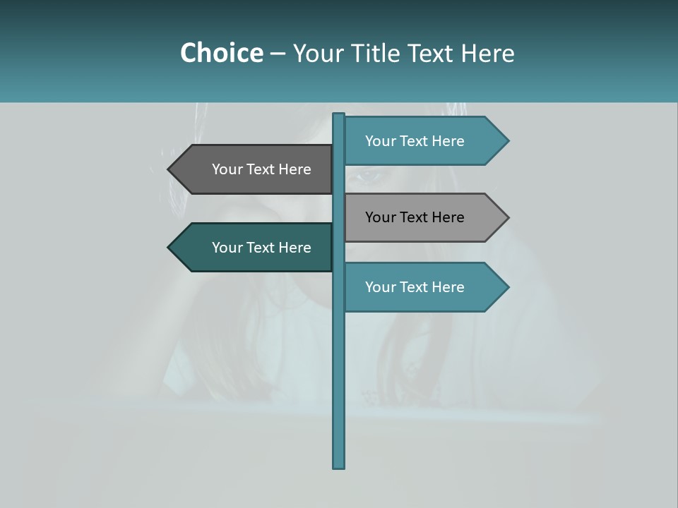 Sad Loneliness Looking PowerPoint Template