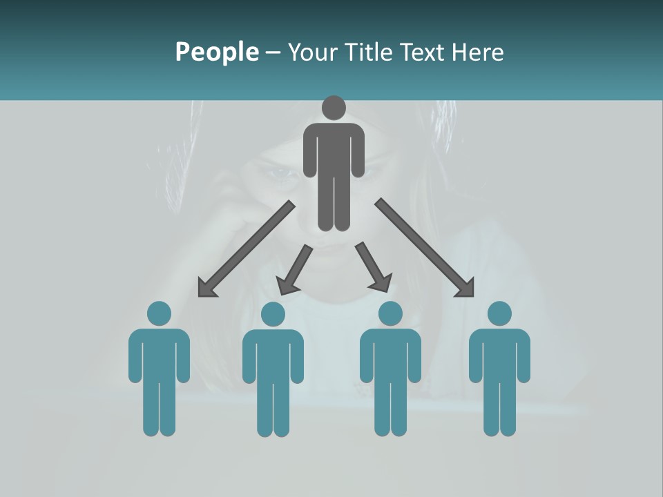 Sad Loneliness Looking PowerPoint Template