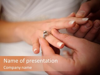 Honeymoon Wed Diamonds PowerPoint Template