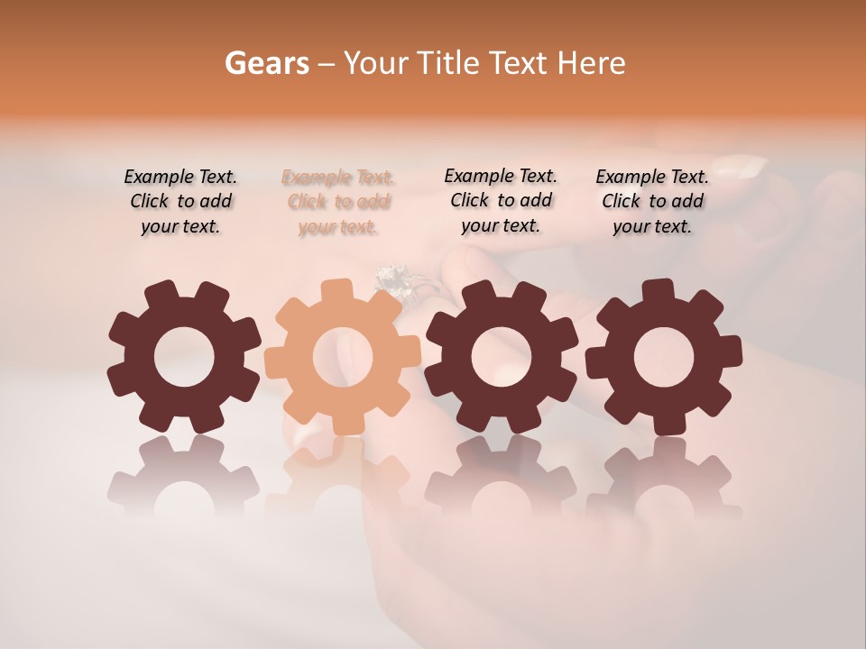 Honeymoon Wed Diamonds PowerPoint Template