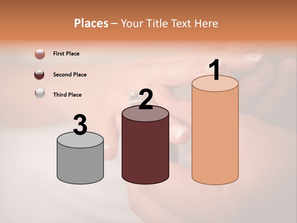 Woman Beginning Rings PowerPoint Template