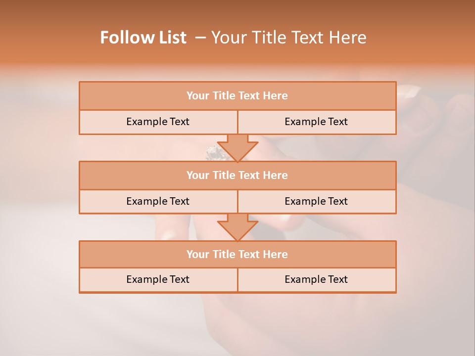 Woman Beginning Rings PowerPoint Template