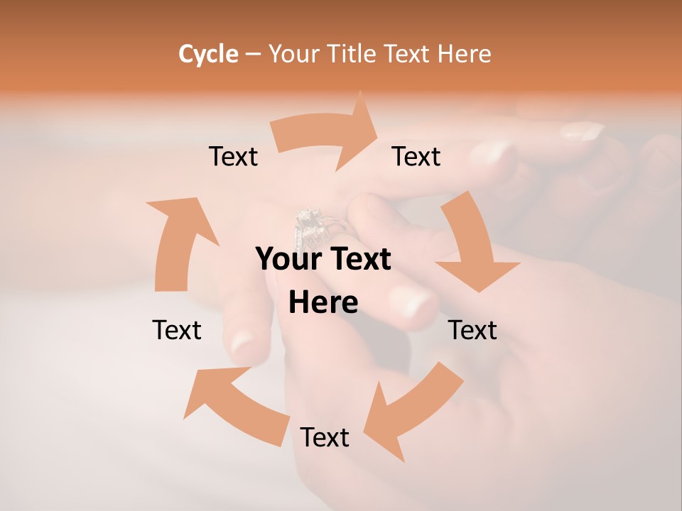 Woman Beginning Rings PowerPoint Template