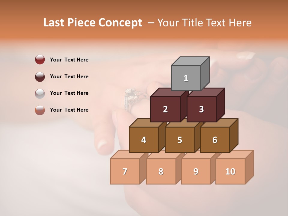 Woman Beginning Rings PowerPoint Template