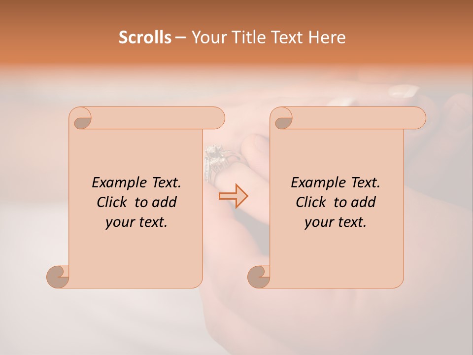 Woman Beginning Rings PowerPoint Template