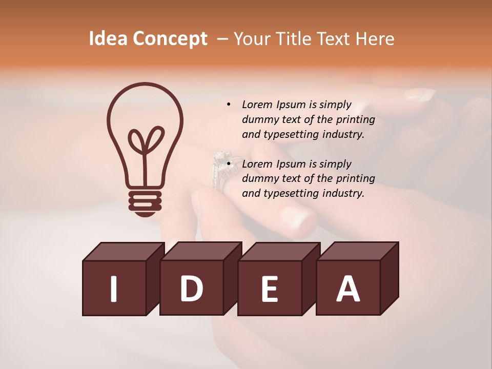 Woman Beginning Rings PowerPoint Template