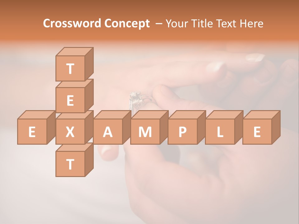 Woman Beginning Rings PowerPoint Template