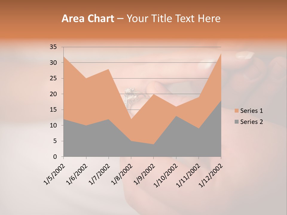 Woman Beginning Rings PowerPoint Template