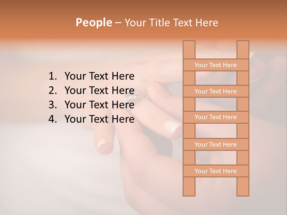 Woman Beginning Rings PowerPoint Template