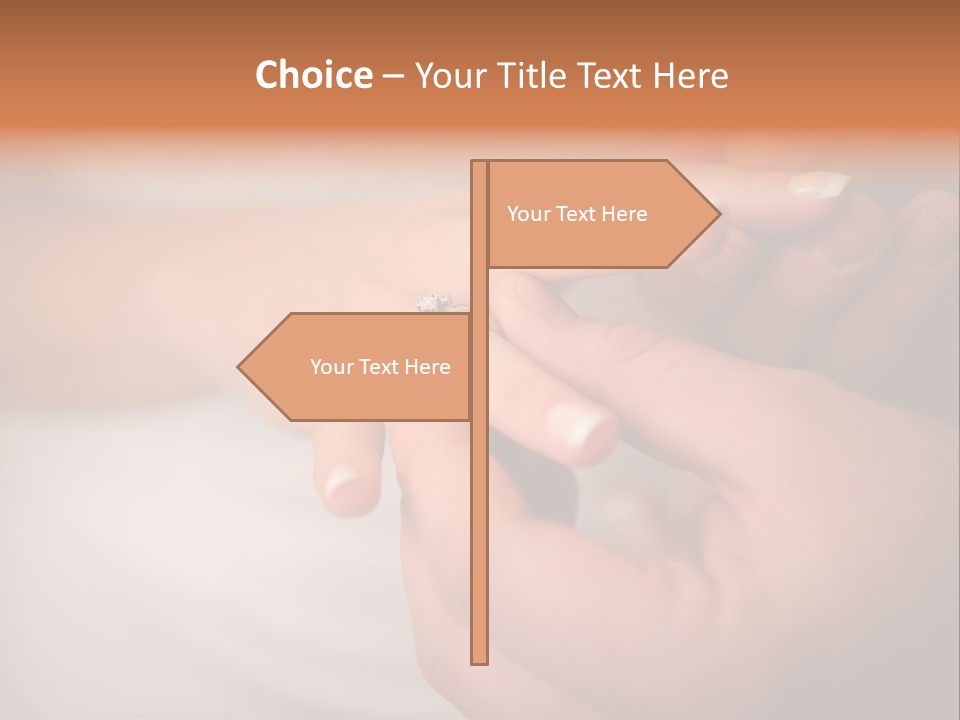 Woman Beginning Rings PowerPoint Template