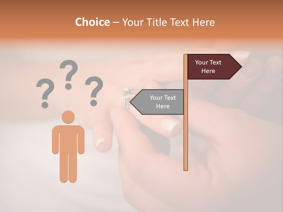 Woman Beginning Rings PowerPoint Template