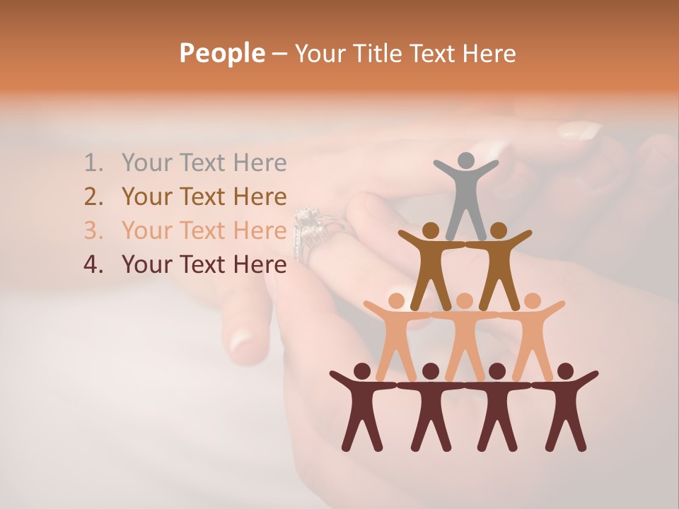 Woman Beginning Rings PowerPoint Template