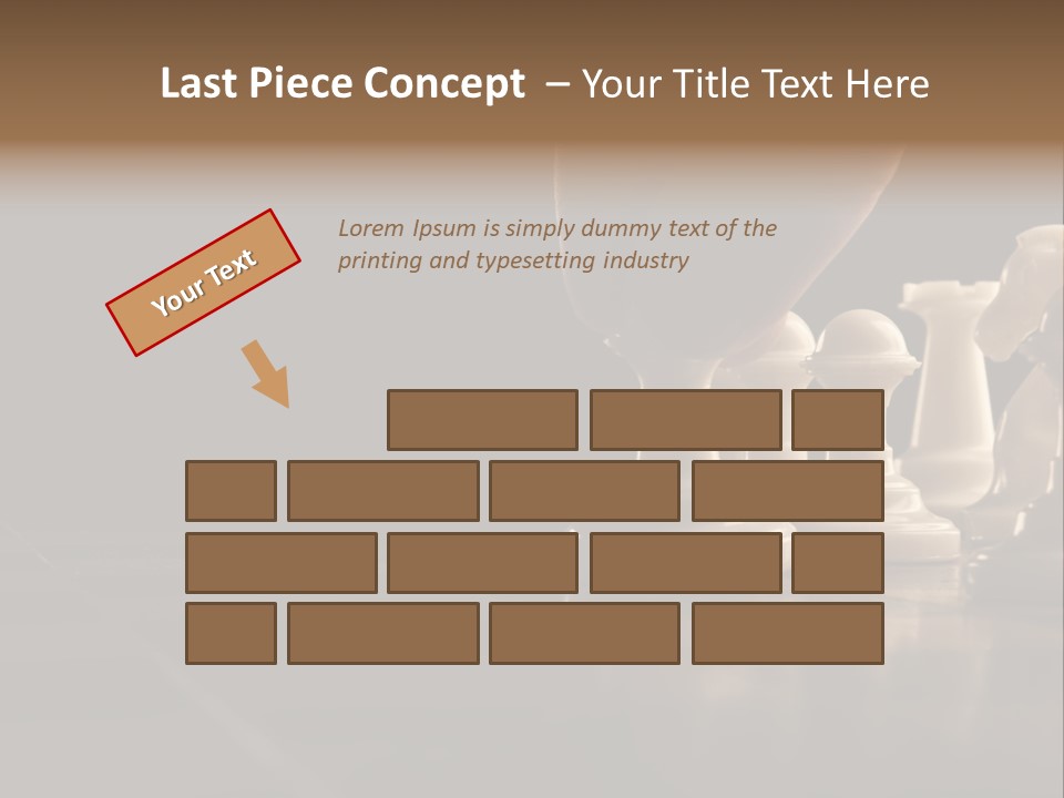 Single Hand Success PowerPoint Template