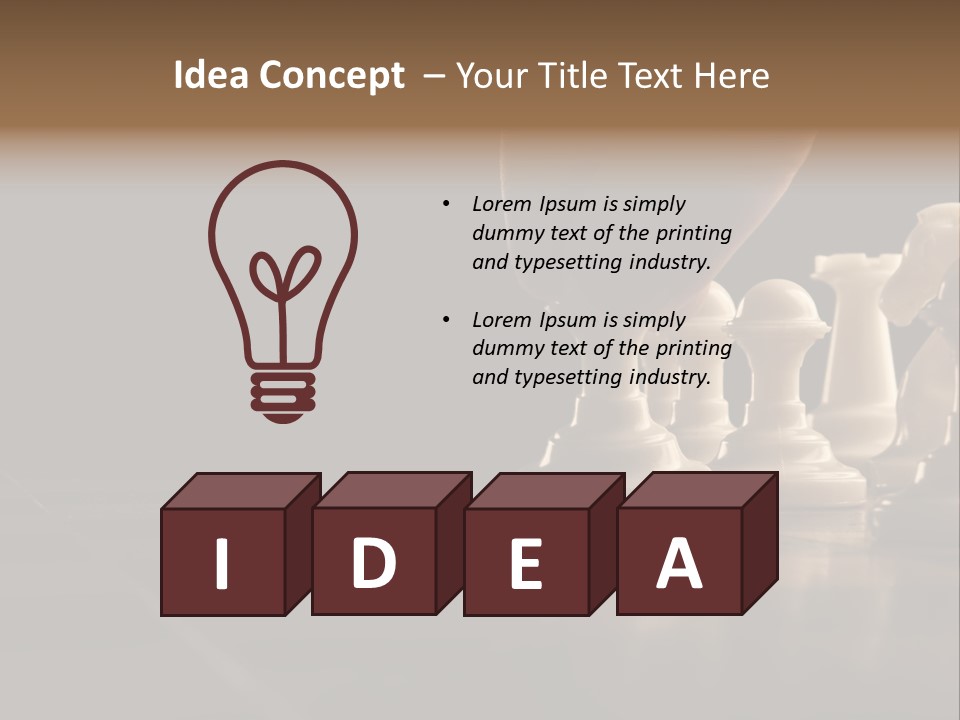 Single Hand Success PowerPoint Template