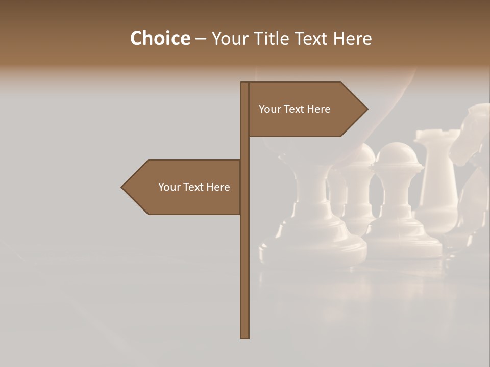 Single Hand Success PowerPoint Template