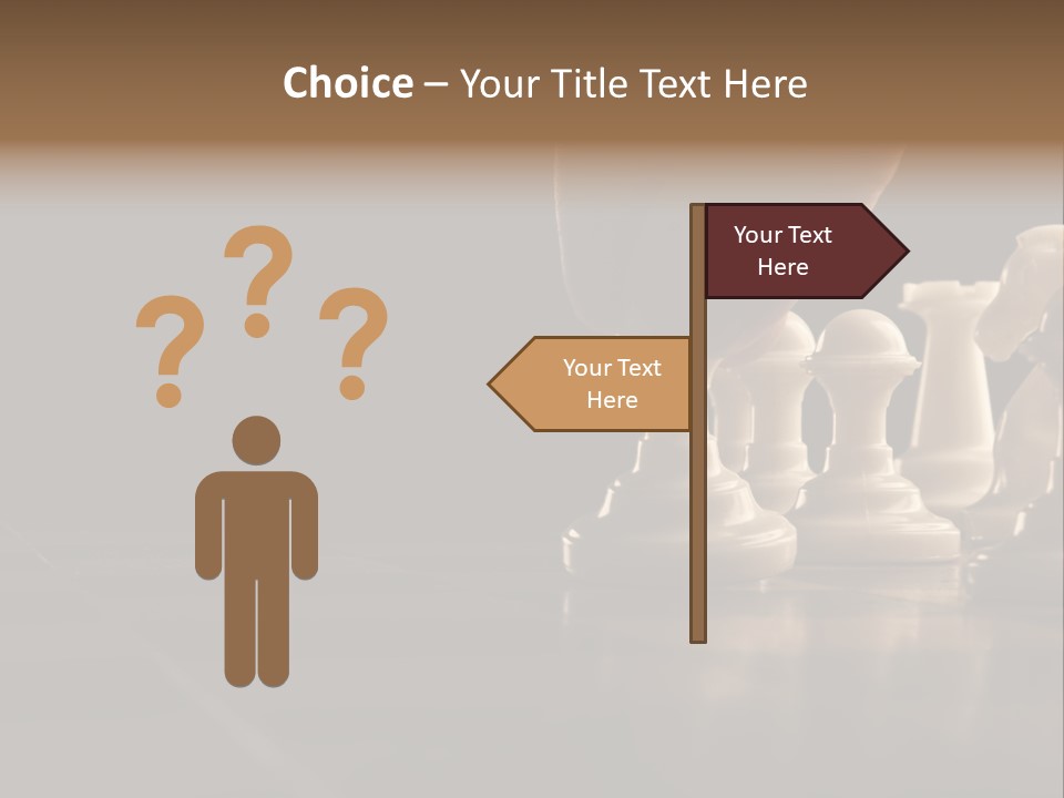 Single Hand Success PowerPoint Template