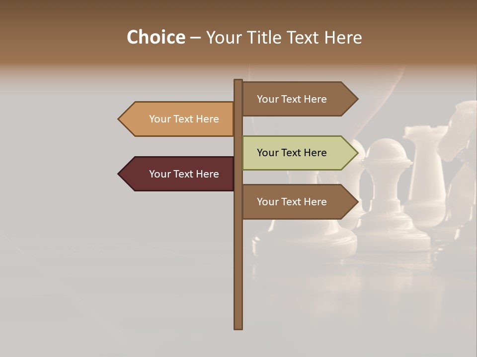 Single Hand Success PowerPoint Template