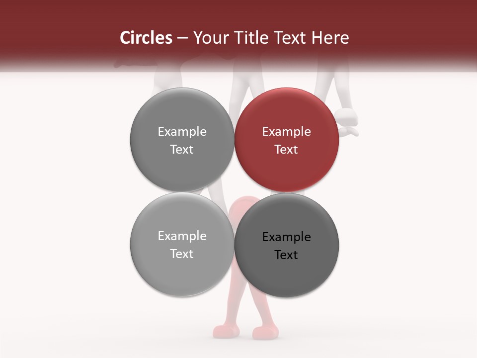 Render Person White PowerPoint Template