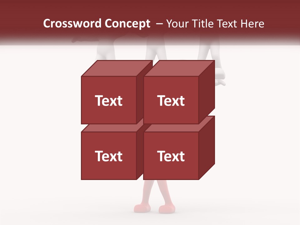 Render Person White PowerPoint Template