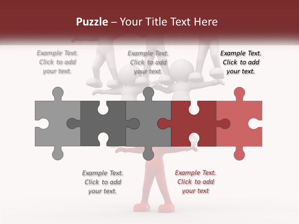 Render Person White PowerPoint Template