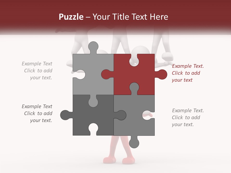 Render Person White PowerPoint Template