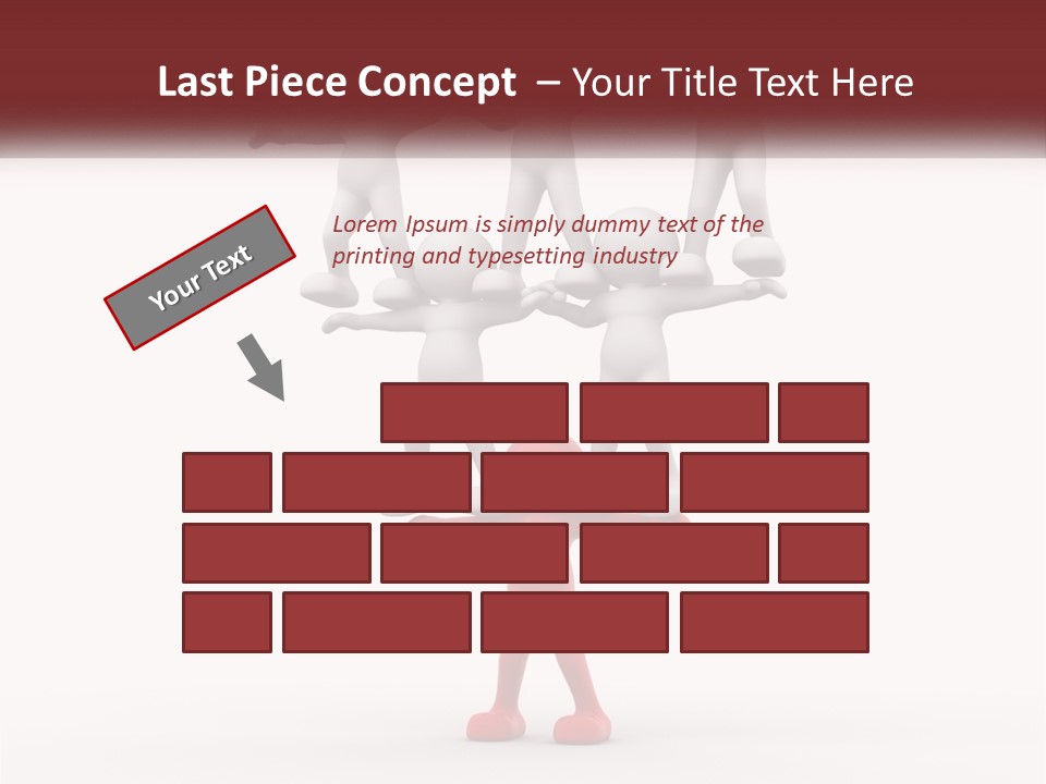 Render Person White PowerPoint Template