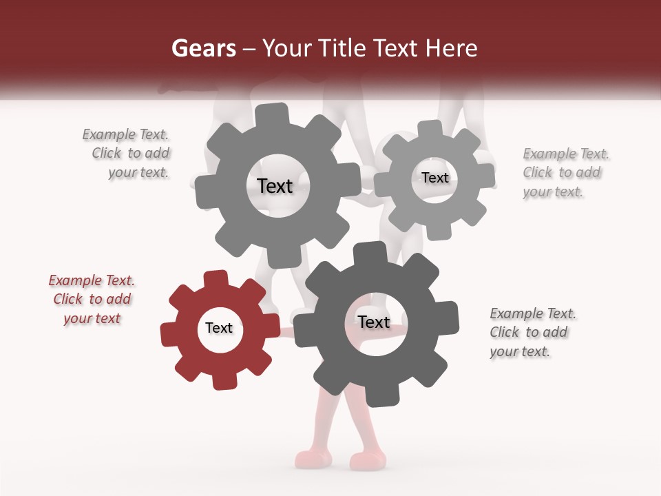 Render Person White PowerPoint Template