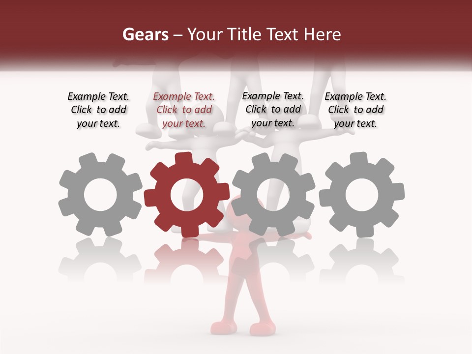 Render Person White PowerPoint Template