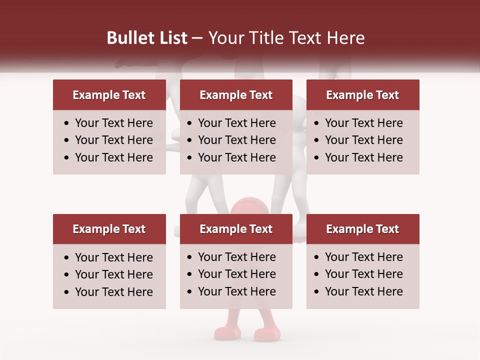 Render Person White PowerPoint Template