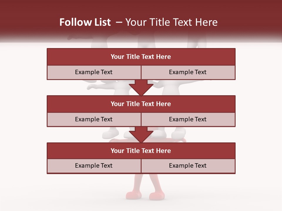Render Person White PowerPoint Template