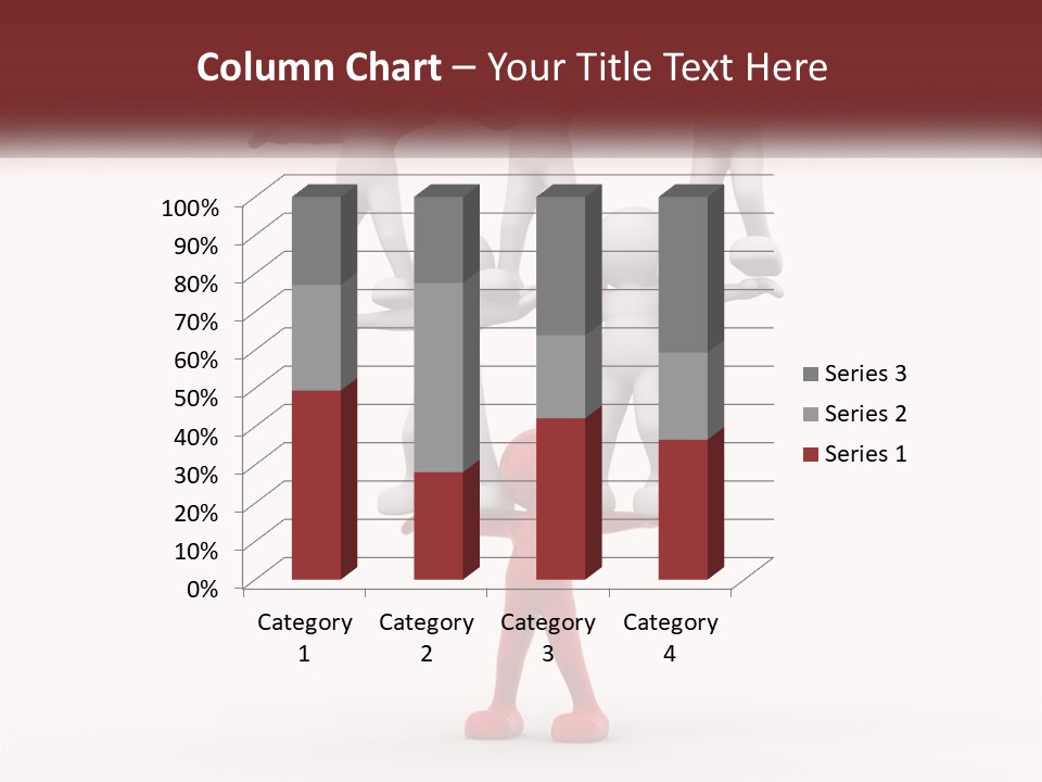 Render Person White PowerPoint Template