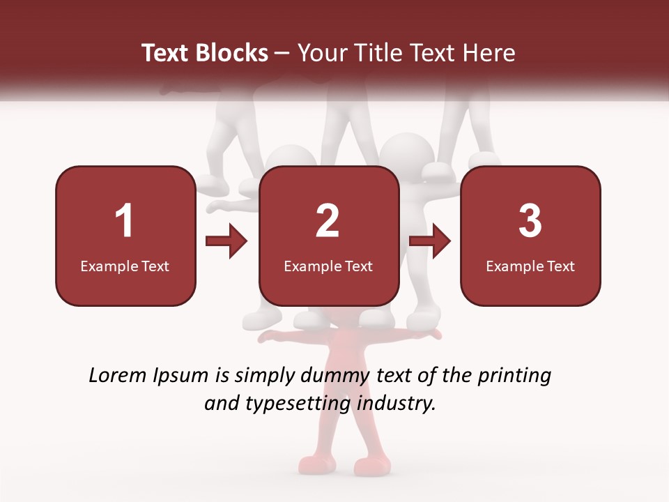 Render Person White PowerPoint Template