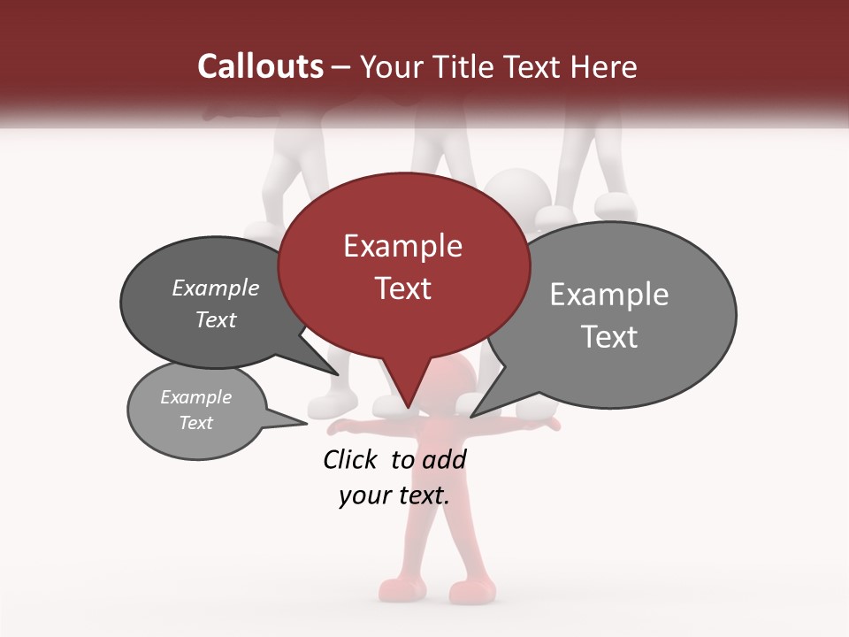 Render Person White PowerPoint Template