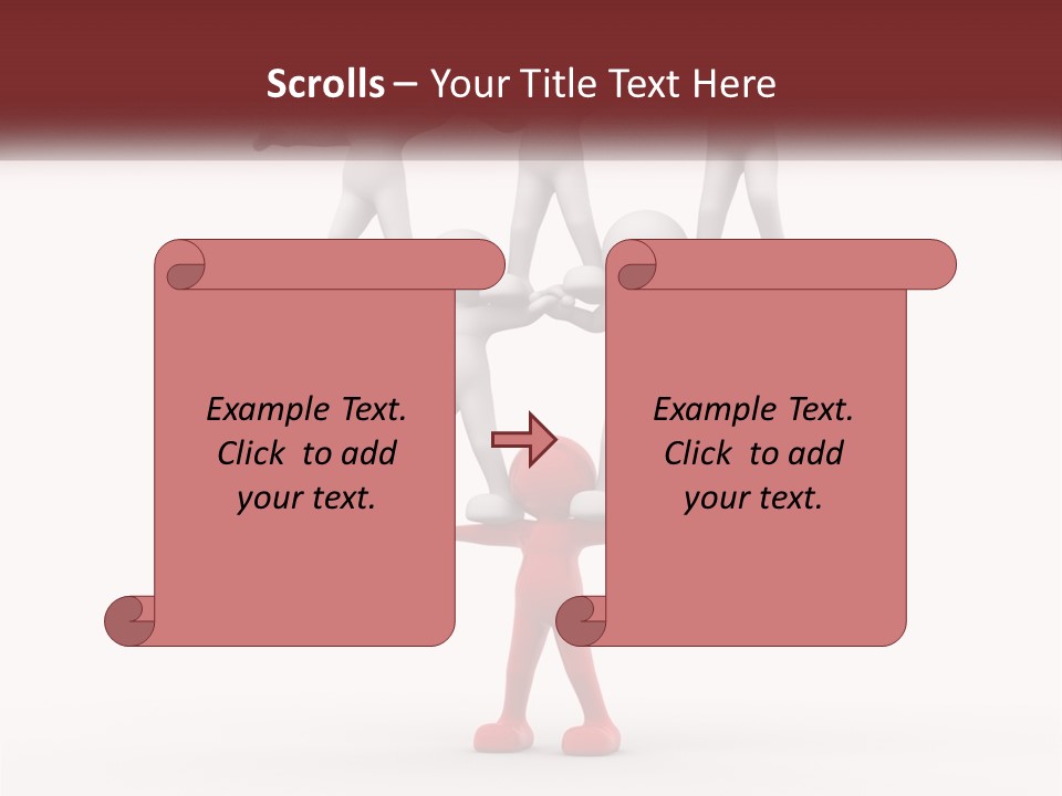 Render Person White PowerPoint Template