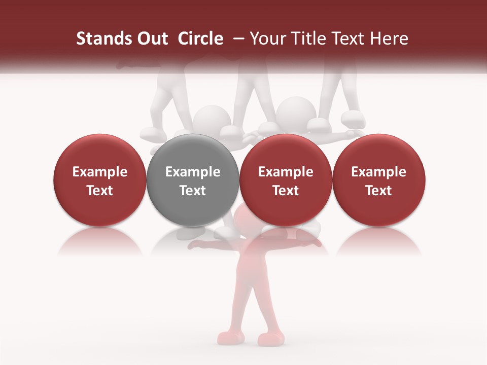 Render Person White PowerPoint Template