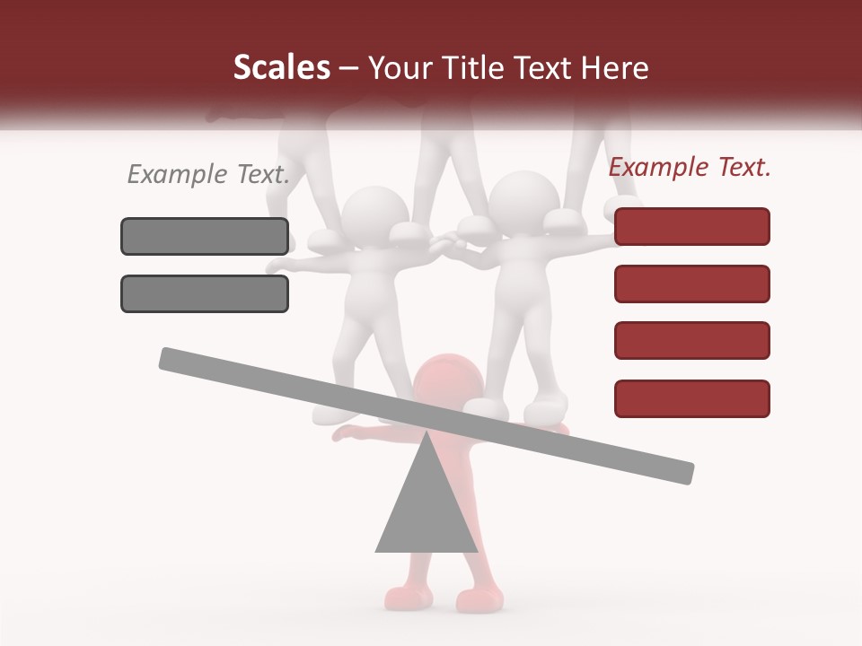 Render Person White PowerPoint Template