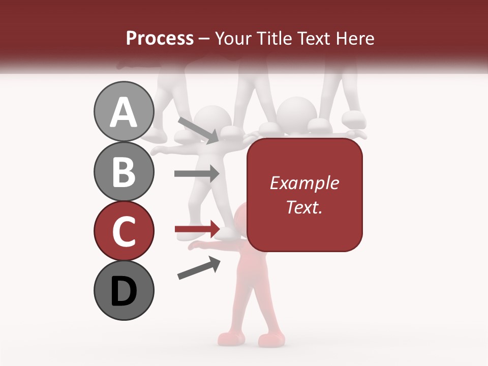 Render Person White PowerPoint Template